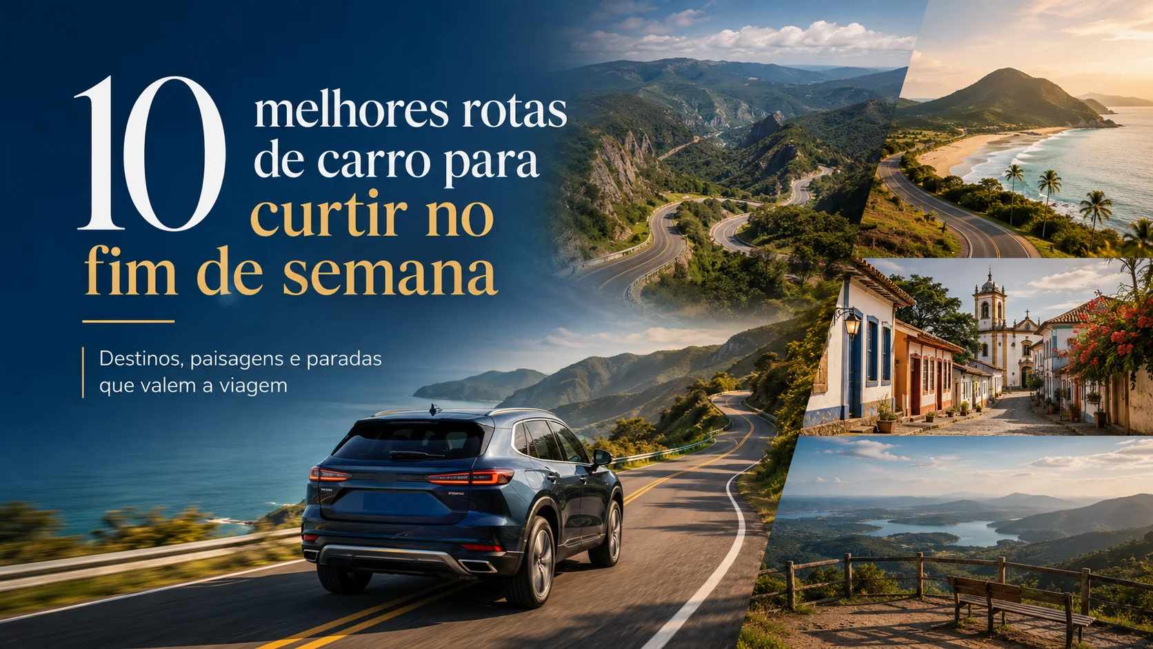 10 melhores rotas de carro para curtir no fim de semana